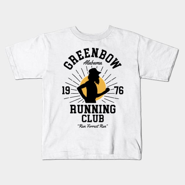 Greenbow Alabama Running Club Kids T-Shirt by Three Meat Curry